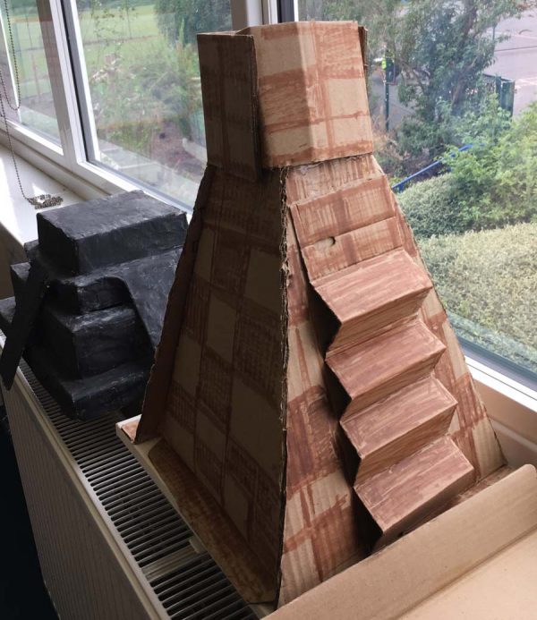 Cardboard Maya Pyramid
