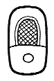 Maya glyph for black